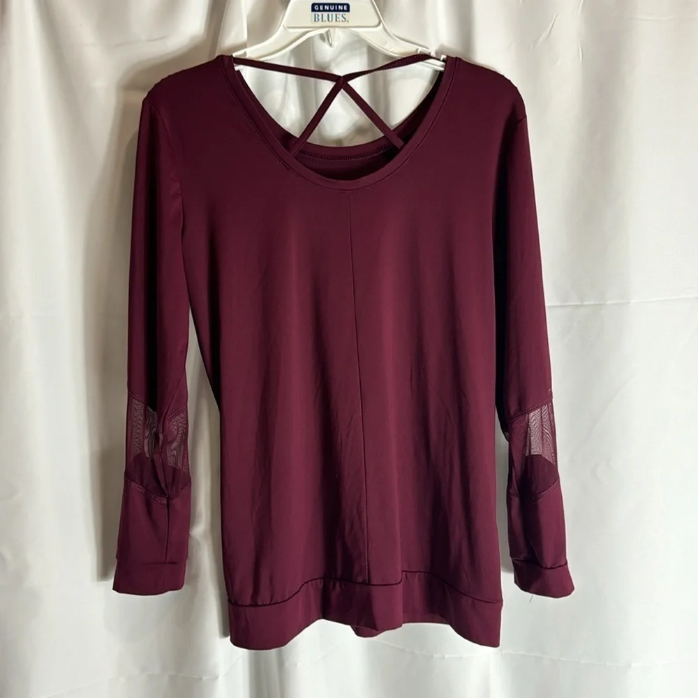 Justice maroon top size‎ 18/20